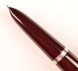 Parker 51 Classic in dark burgundy, Steel cap - Medium nib