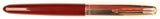 Parker 51 Custom in light burgundy, gold cap - Medium nib