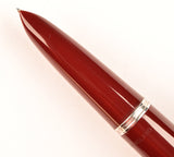 Parker 51 Custom pen & pencil set in light burgundy, Gold caps - Fine nib - Boxed