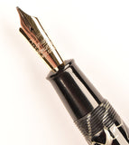 Conway Stewart Executive 60 Duro Lever Filler in Cracked Ice pattern - Medium nib - Boxed