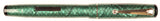 Mabie Todd Swan SM205/84 Lever Filler in green snakeskin, Gold trim - Broad nib - Boxed