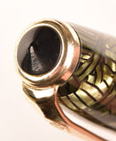 Conway Stewart 58 Duro in green candystripe, Gold trim - Fine nib - Boxed