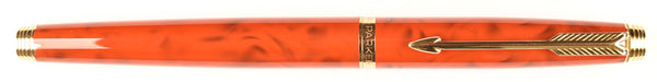 Parker 75 in Jasper Red Quartz laqué, Gold trim - Medium nib