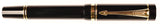 Parker Duofold Centennial in black, Gold trim - Medium nib