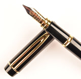 Waterman Man 100 in black, Gold trim - Fine nib