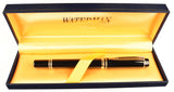 Waterman Man 100 in black, Gold trim - Fine nib