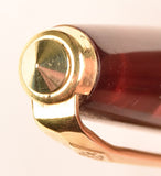 Conway Stewart 560 Dinkie in gold veined red pearl marble, Gold trim - Medium nib - Boxed