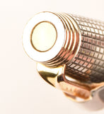 Parker 75 pen & pencil set in sterling silver, Cisele design, USA - Fine nib - Boxed