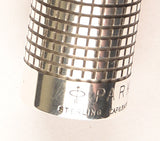 Parker 75 pen & pencil set in sterling silver, Cisele design, USA - Fine nib - Boxed