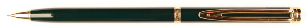 Waterman Gentleman pencil in green laqué with gold trim, 0.7mm leads