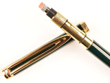 Waterman Gentleman pencil in green laqué with gold trim, 0.7mm leads