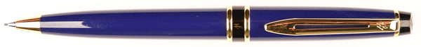 Waterman Expert pencil in ultramarine blue with gold trim