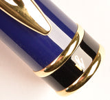 Waterman Expert pencil in ultramarine blue with gold trim