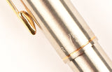 Parker 75 Flighter DL Ballpoint in brushed steel with Gold trim, USA