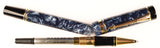 Parker Duofold Rollerball in blue marble, Gold trim
