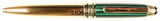 Montblanc Nicolai Mozart ballpoint in malachite and vermeil sterling silver, c1996