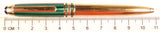 Montblanc Nicolai Mozart ballpoint in malachite and vermeil sterling silver, c1996