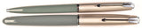 Parker 51 Classic pen & ballpoint set in grey, Steel cap - Medium nib - Boxed