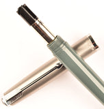 Parker 51 Classic pen & ballpoint set in grey, Steel cap - Medium nib - Boxed