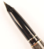 Sheaffer Targa 1028 in marble grey ronce, gold trim - Medium nib - Boxed