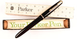 Parker Slimfold in black, Gold trim - Medium nib - Boxed