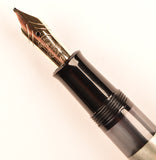 Pelikan M250 in grey marble, Gold trim - Broad 14k nib - Boxed