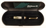 Pelikan M250 in grey marble, Gold trim - Broad 14k nib - Boxed