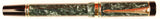 Parker Duofold International in green marble, Gold trim - Medium nib