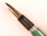 Sheaffer Valiant TM Touchdown Snorkel in green, Gold trim - Medium nib