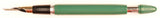 Sheaffer Valiant TM Touchdown Snorkel in green, Gold trim - Medium nib
