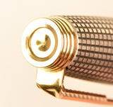 Parker 75 in sterling silver, Cisele design, Gold trim - Extra Fine nib