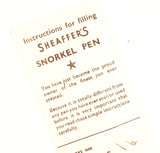 Sheaffer Signet Touchdown Snorkel, Gold filled - Medium nib