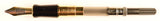 Parker Duofold Centennial in black, Gold trim - Medium Right Oblique nib
