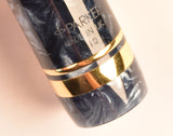 Parker Duofold International in blue marble - Medium nib