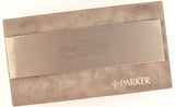 Parker Duofold Centennial in silver godron with matching pencil, Gold trim - Broad nib - Boxed