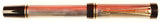 Parker Duofold Centennial in silver godron with matching pencil, Gold trim - Broad nib - Boxed