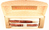 Waterman 512V Fountain Pen & Pencil Boxed Set in lined rose pearl marble - Fine nib