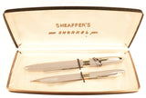 Sheaffer Statesman TM Touchdown pen/pencil boxed set in grey - Extra Fine nib