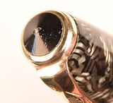 Conway Stewart 58 Duro in grey candystripe, Gold trim - Extra Fine nib