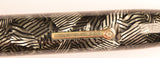 Conway Stewart 58 Duro in grey candystripe, Gold trim - Extra Fine nib