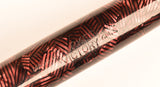Parker Victory in lined burgundy pearl and black marble, c1942 - Medium nib