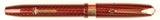 Conway Stewart 27 Lever Filler in red herringbone - Medium nib - Boxed