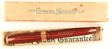 Conway Stewart 27 Lever Filler in red herringbone - Medium nib - Boxed