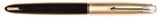 Vintage Parker 51 Demi Classic in black, steel cap - medium nib