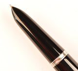 Vintage Parker 51 Demi Classic in black, steel cap - medium nib