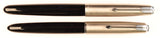 Vintage Parker 51 Demi Classic in black, steel cap - medium nib