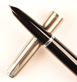 Parker 51 Classic in black, Steel cap - Medium nib