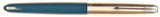 Parker 51 Classic in teal blue, Steel cap - Fine nib