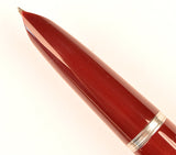 Parker 51 Classic in light burgundy, Steel cap - Medium nib