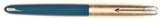 Parker 51 Classic in teal blue, Steel cap - Medium nib